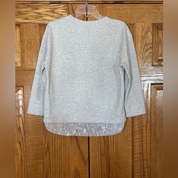 J.Crew Heather Sequin Trim Sweatshirt - Picture 2 of 5